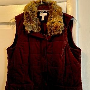 Charter Club brown cord vest. Great condition